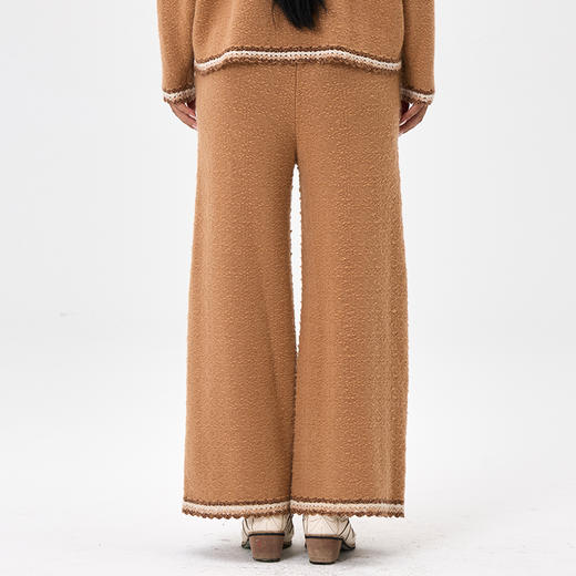 羊绒手钩直筒裤  SJF97K346N 商品图6