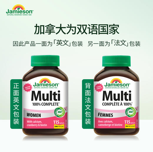 【保税仓发货】健美生女士多维矿物质复合片115片 商品图9