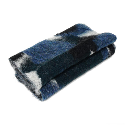 and wander mix color shaggy knit stole拼色马海毛羊毛混纺围巾 商品图3