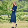 复古碎花连衣裙新款时尚田园风收腰气质百搭中长款裙SYY2415 商品缩略图3