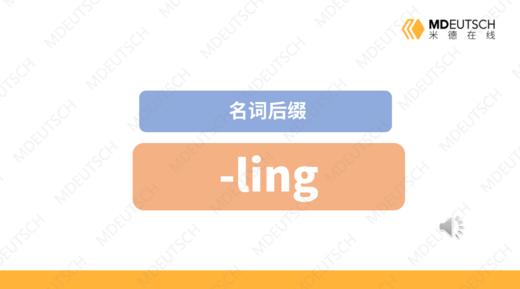 名词后缀 -ling 商品图0