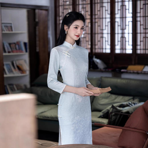 MYJ 新中式旗袍日常气质清新改良连衣裙 商品图3