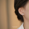 【星月梦辰】S999纯银仿猫眼石星月耳钉【YXS-E5752】 商品缩略图2