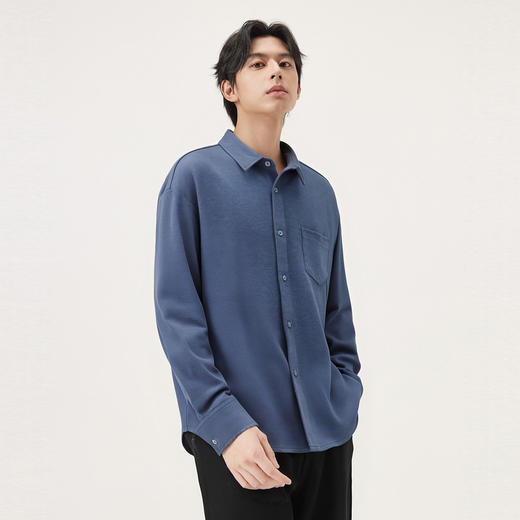 gxg.jeans男装 多色口袋设计基础通勤商务长袖衬衫打底 25秋热卖 商品图1