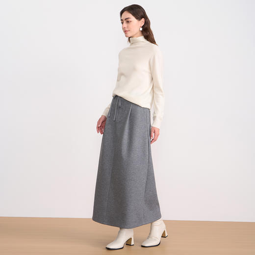 EITIE爱特爱半高领针织衫羊毛打底衫宽松保暖毛衣2025秋冬新款针织衫D2501901 商品图3