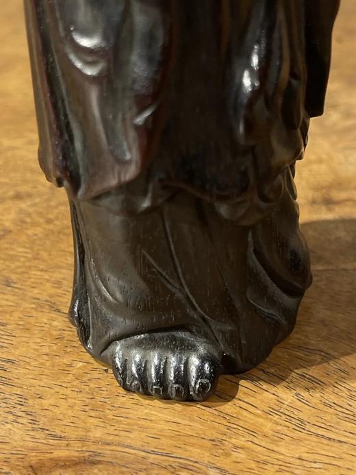 小叶紫檀雕罗汉立像，顺丰包邮 商品图13