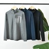 PhasicARII定制面料 男士1/2拉链压胶口袋套头运动休闲打底衫长袖 商品缩略图0