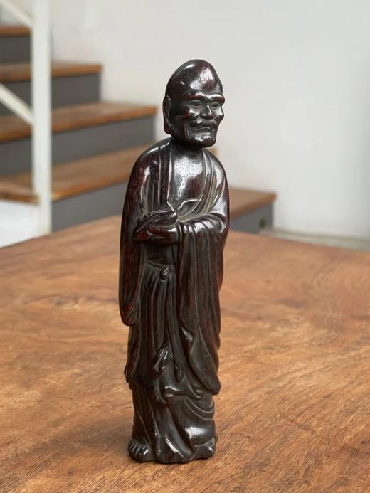 小叶紫檀雕罗汉立像，顺丰包邮 商品图1