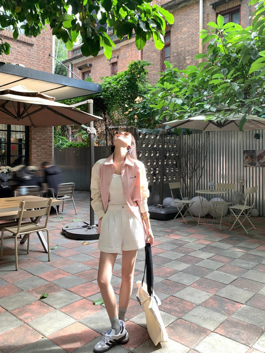 <曾小咸推荐>3.28现货秒杀 ！微信超特价！粉白插肩袖衬衫 日常159.99 立减70 秒杀89.99！ 商品图7