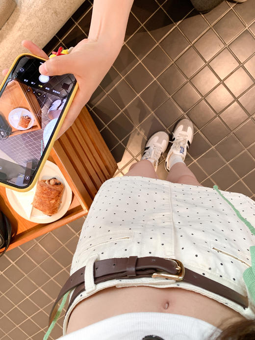 【169元任选2件】最后一波现货！杏色波点半身裙 商品图1