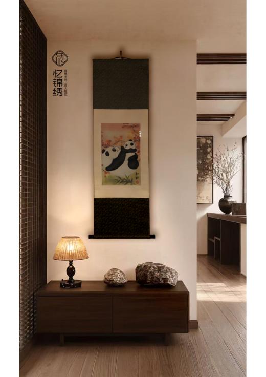 和谐——蜀锦卷轴挂画 商品图6