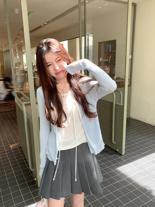 <曾小咸推荐>现货秒杀 ！微信超特价！最后一波现货！系带假两件针织开衫 日常149.99 立减70 秒杀79.99！！ 商品图10