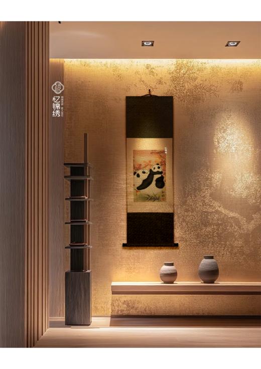 和谐——蜀锦卷轴挂画 商品图5