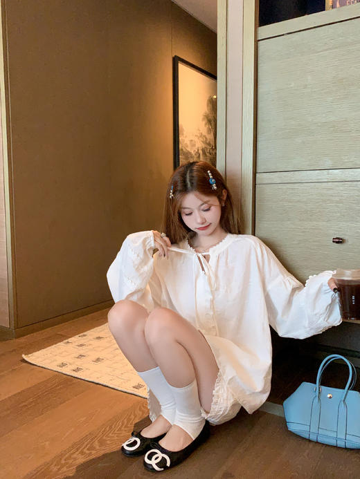 【169元任选2件】最后一波现货！花边长袖衬衫休闲通勤上衣 商品图13