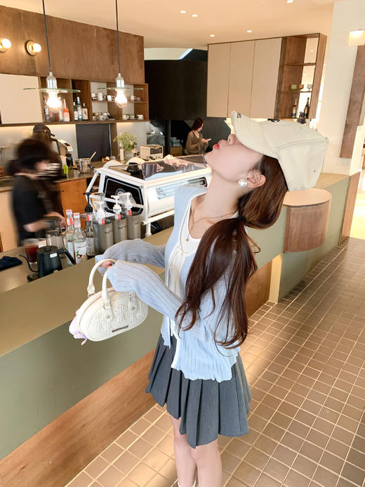 <曾小咸推荐>现货秒杀 ！微信超特价！最后一波现货！系带假两件针织开衫 日常149.99 立减70 秒杀79.99！！ 商品图9