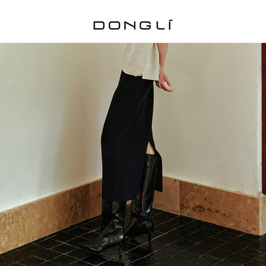 东黎 • 我不被驯化 素奢 山羊绒女士秋季女士半裙 5271 商品图0