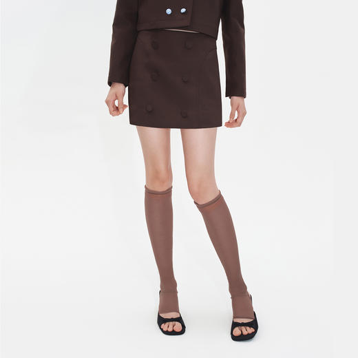 HERLIAN2025年秋季新品女士半裙双排扣设计超短裤裙 商品图1