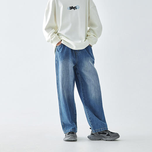 蓝汽水 休闲牛仔裤881B256015JY 商品图1