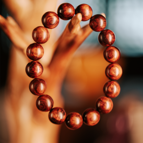 海黄紫油梨圆珠单圈手串 | 珠径1.2【器悟雅玩】