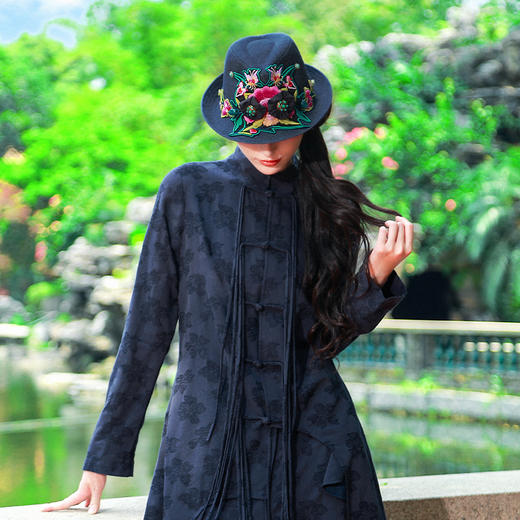 攒青花绣花手工礼帽 | 现货加急发 商品图1