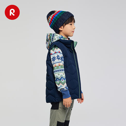 芬兰reima2025秋冬新款儿童中童拒风拒水保暖舒适运动羽绒背心 商品图3