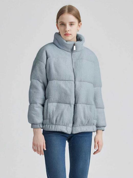 【孤品捡漏】（绒子含量85%）G248水绿色小香风羽绒服-喜出 商品图1