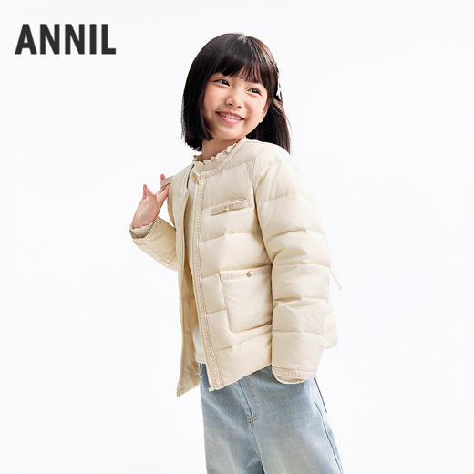 【实体店同款】女童短款羽绒服冬季新款安奈儿童装AG545457 商品图2
