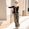 HR YF2612时尚套装裤气质优雅马甲T恤阔腿裤三件套 商品缩略图1