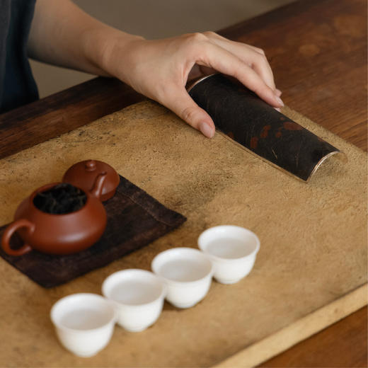 漆纸包银茶则 | 乐也茶集 商品图4