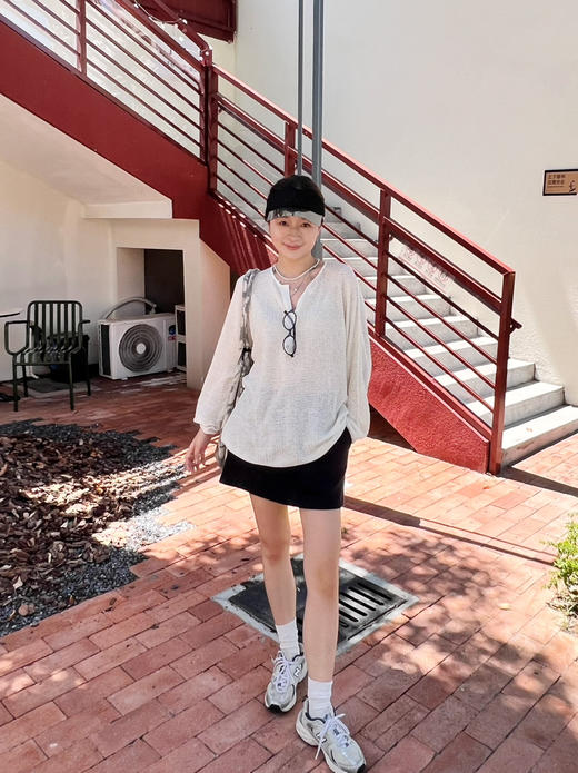 2508511   小禾 真丝亚麻 长袖针织上衣 商品图7