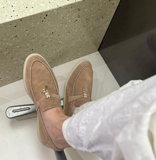 LP代工厂羊猄皮手抐牛筋底舒适乐福鞋 商品图5