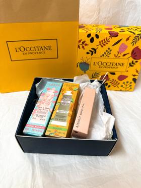 教师节 欧舒丹唇膏护手霜礼盒（欧舒丹随机护手霜2支+艾天然唇蜜）