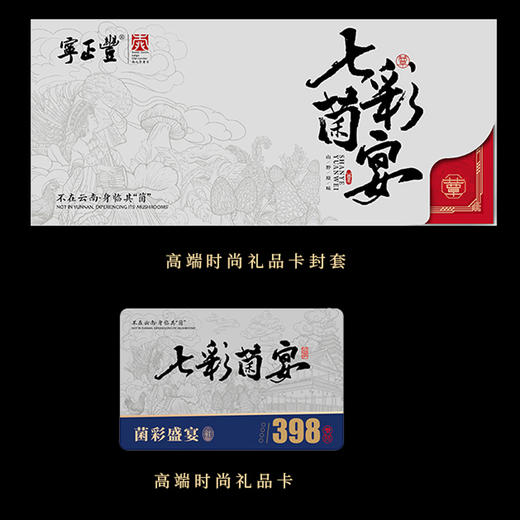 宁正丰七彩菌宴鲜品398型（菌彩盛宴装） （净含量：1200克）卡券/现货直发 商品图1