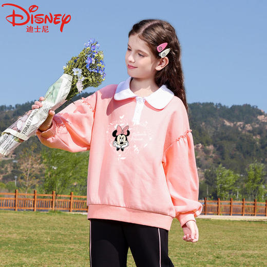 迪士尼女童卫衣春秋2023新款春季休闲儿童衣服洋气时髦女大童春装 商品图3