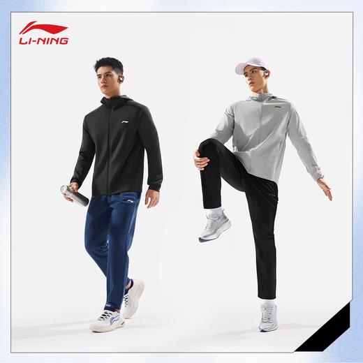 李宁男子排湿速干直筒裤针织运动裤AKLV813 商品图2