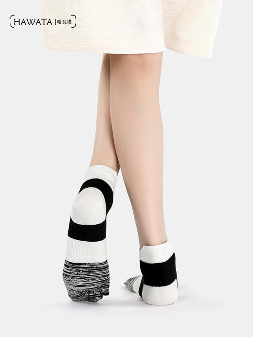 哈瓦塔拼色跑步运动五指袜 （无点胶）H160127 商品图2