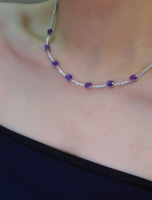 7.26ct紫蓝宝项链 商品图0
