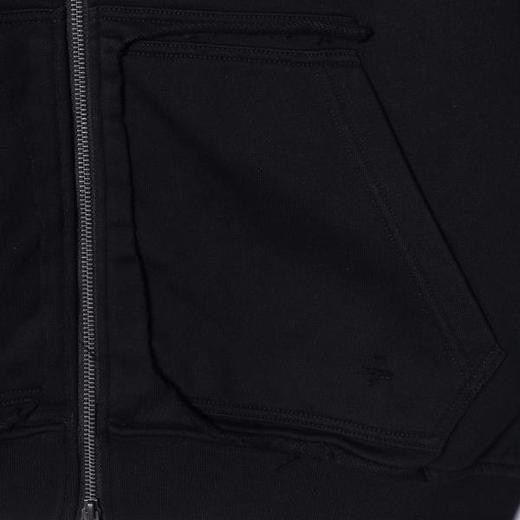 87650SDSA男士春秋新款痞帅男装破洞拉链连帽短款卫衣潮牌宽松开衫上衣 商品图3