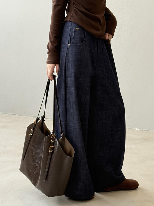 丹宁蓝休闲牛仔裤 商品图2