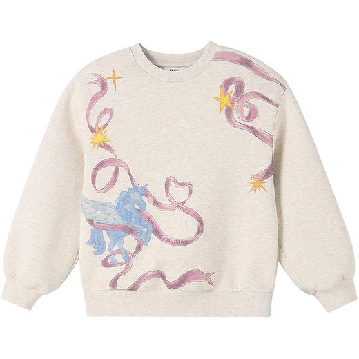 【实体店同款】女童圆领卫衣秋季新款安奈儿童装AG531327 商品图5