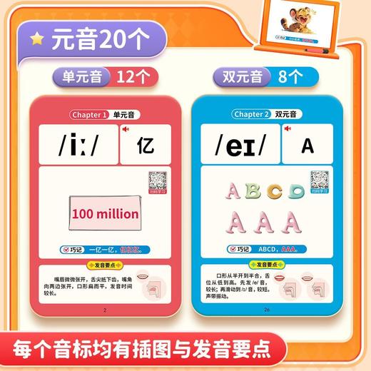 小学英语随身学口袋书趣味学音标自然拼读英语语法单词速记随身记小巧方便携带的口袋书 商品图4