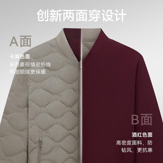 秋冬梭织双面穿棒球羽绒-OW11-02 商品图8