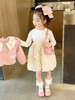 【孤品捡漏】G177女童波浪花边米色单件连衣裙-喜出 商品缩略图0