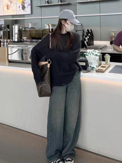 【孤品捡漏】G215黑色破洞针毛衣-喜出 商品图4