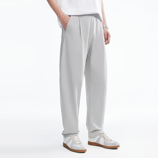 棉仓366818024-重磅波谷纹宽松弯刀卫裤 商品图0