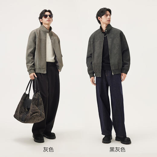 gxg.jeans男装 多色简约美式复古宽松立领夹克外套男 25秋热卖 商品图4