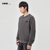 HIM漢崇  定制皮标压花卫衣男休闲双面针织圆领套头上衣 2025秋季 商品缩略图0
