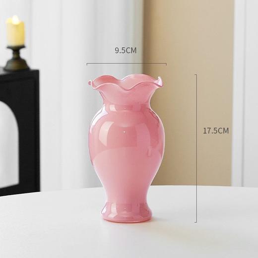 中古玻璃花瓶插鲜花瓶子法式轻奢桌面摆件居家装饰品小众 商品图9