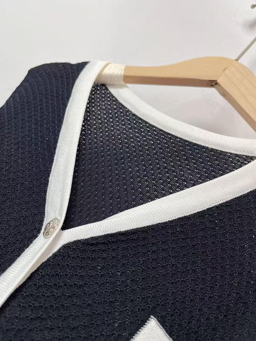 【孤品捡漏】G222夏季冰丝针织拼色短袖-喜出 商品图2