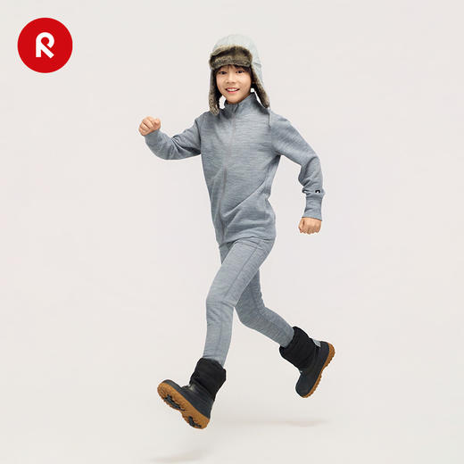 芬兰reima2025秋冬新品男女儿童中童羊毛保暖抓绒弹力针织长裤子 商品图4